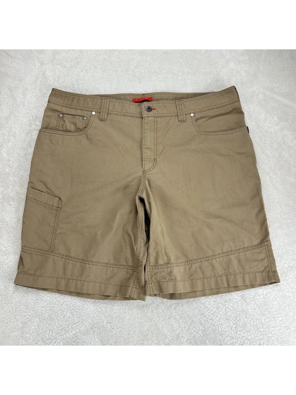 L.L.Bean Cargo Shorts Mens 40 Beige Outdoors Hiking Mid Rise Trail Camping